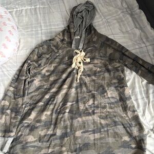 Camouflage Hooded Sweatshirt